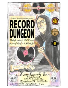 Vinyl record, pop culture show at Landmark Inn